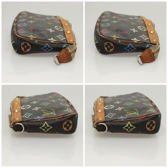LOUIS VUITTON Monogram Multicolor Pochette Accessoires Black M92648 Auth 123447 - Picture 16 of 16